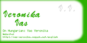 veronika vas business card